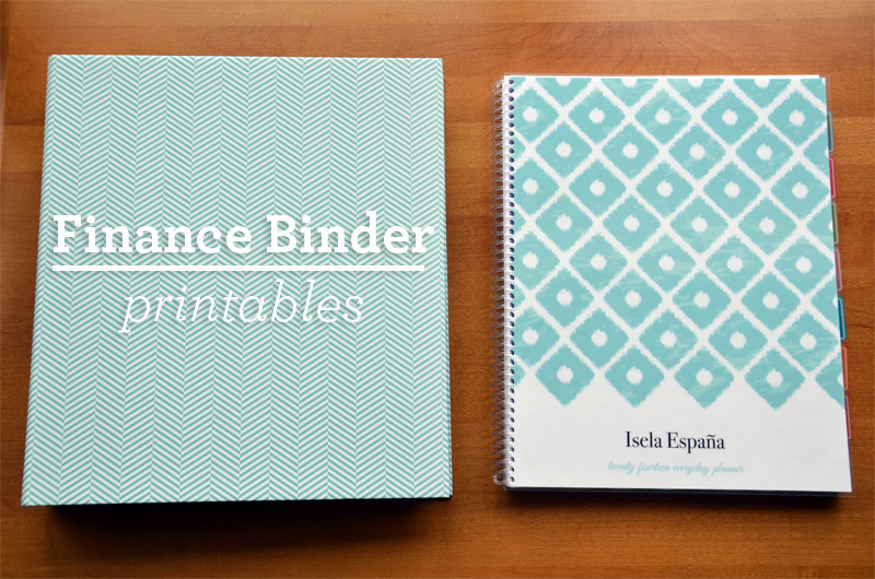 finance binder printables