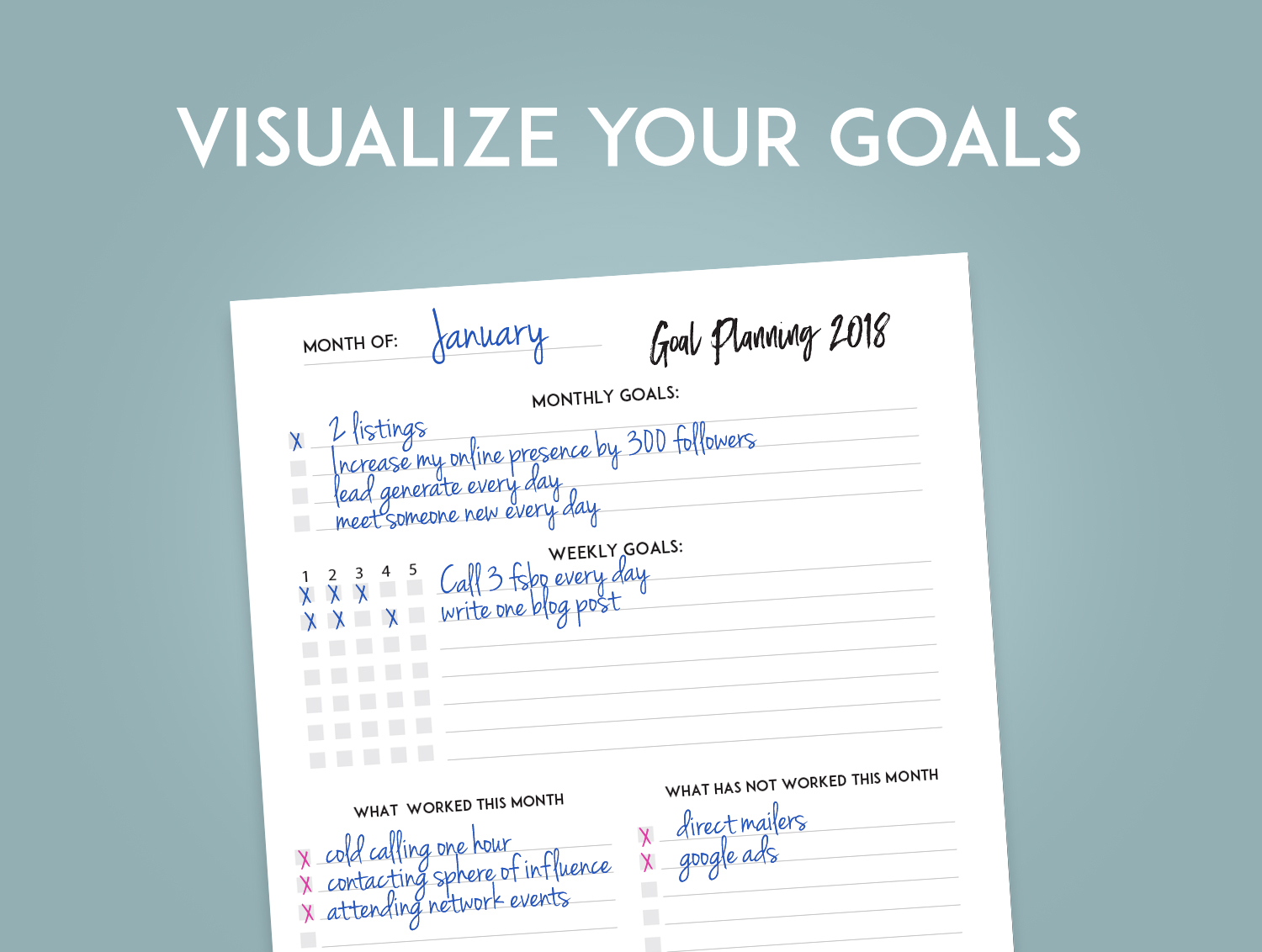 goal planning 2018 realtor