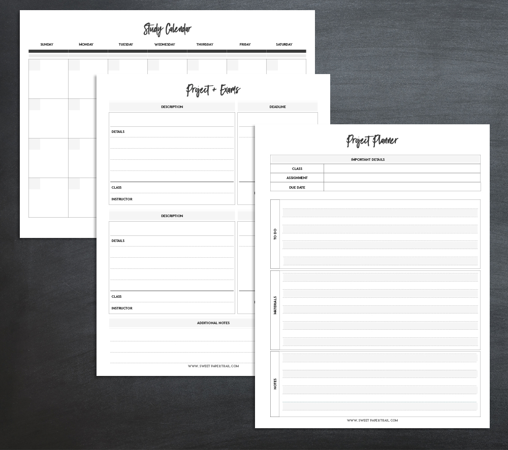 minimalist student planner