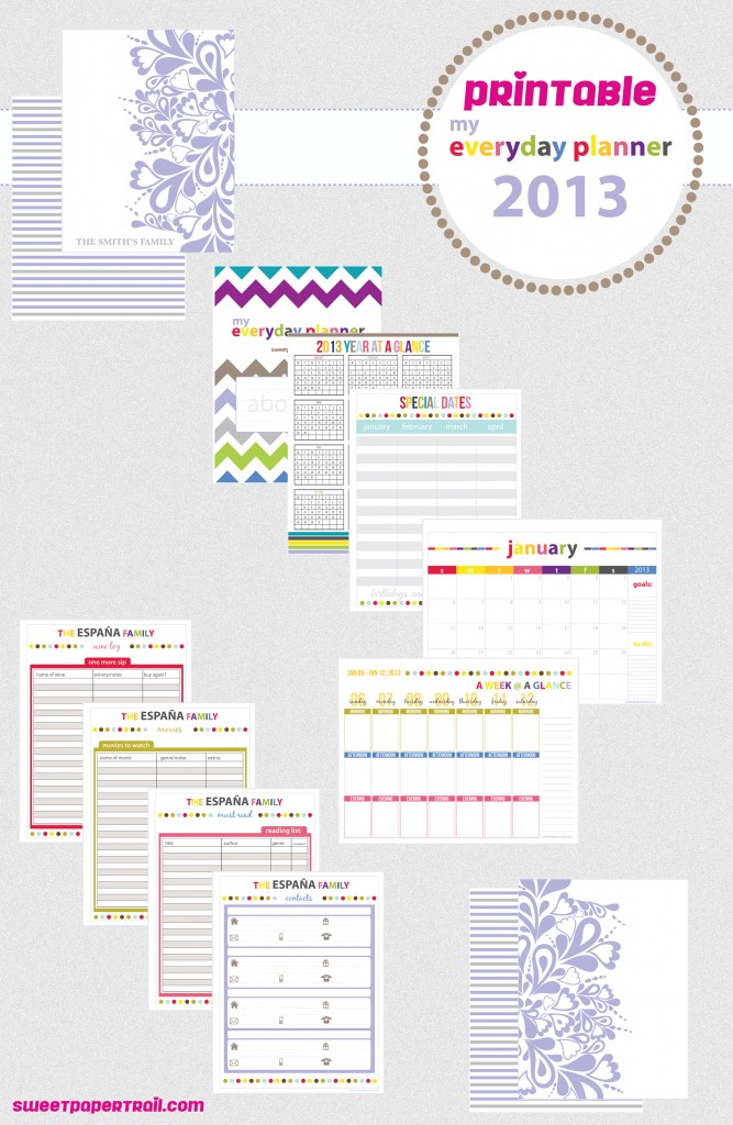 printable 2013 planner printable 2013 planner