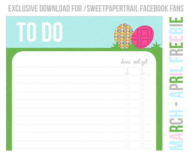 Free to do list printable marchfreebie