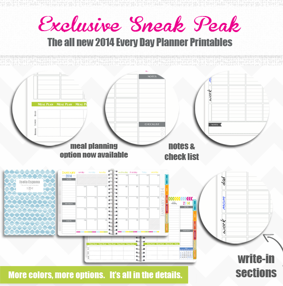 Exclusive Sneak peak at the ALL NEW 2014 Every Day Planner!