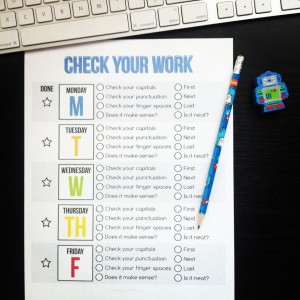 homework checklist