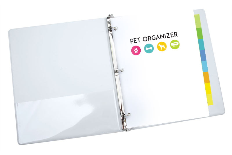 pet organizer - healthy pet printables