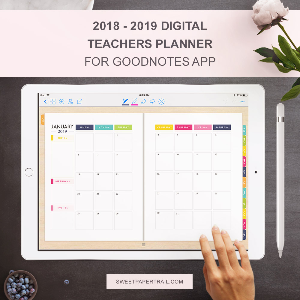 Digital Teacher Planner For Ipad