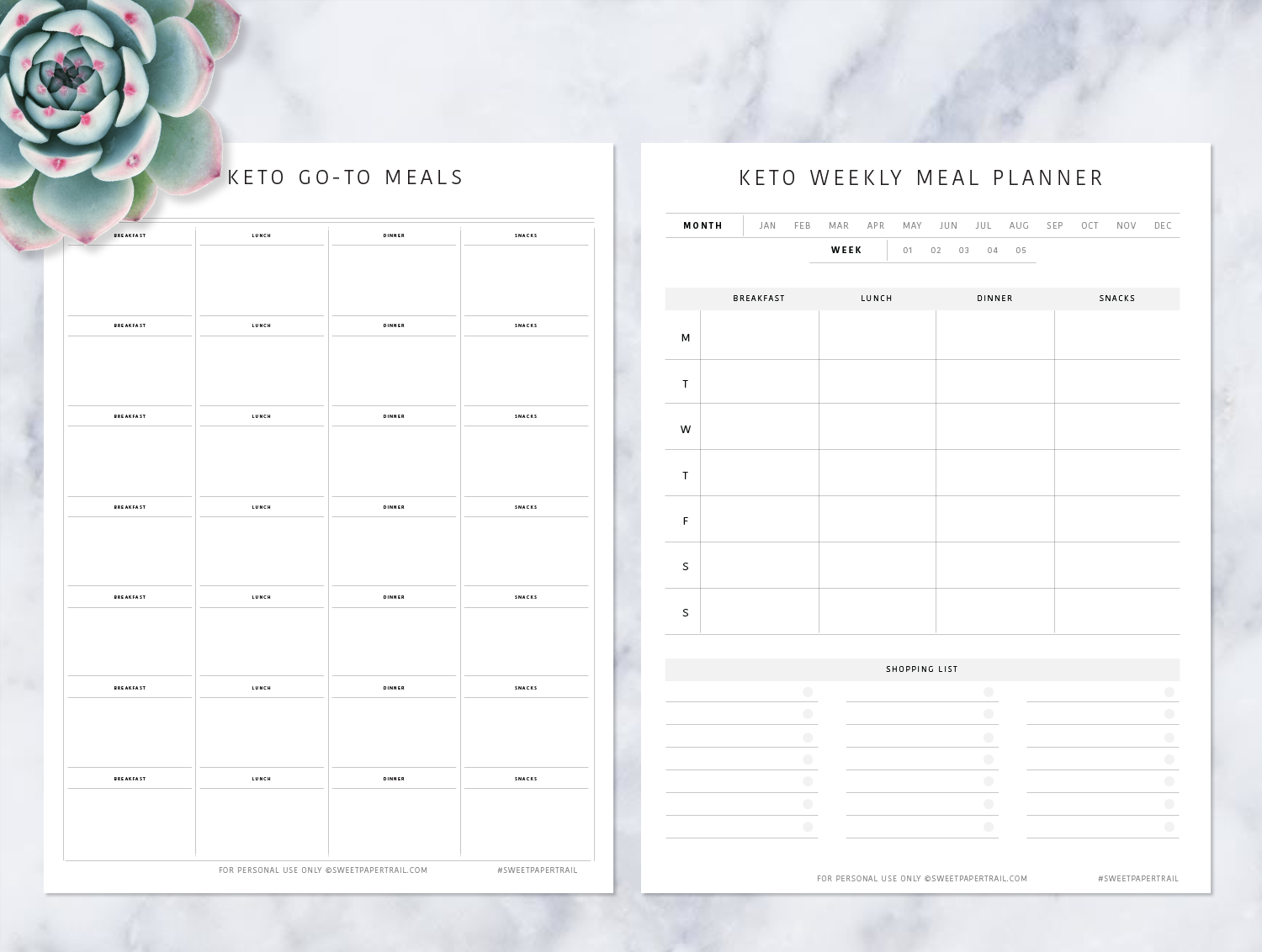 KETO meal PLANNER