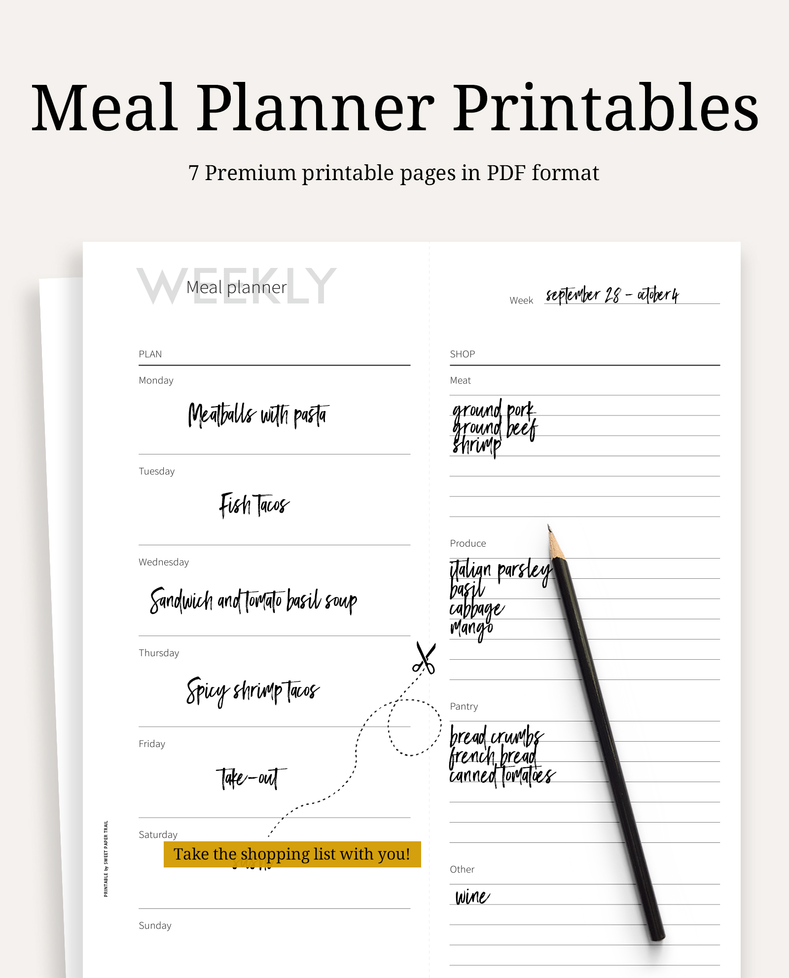 Note Taking Printables - Sweet Paper Trail